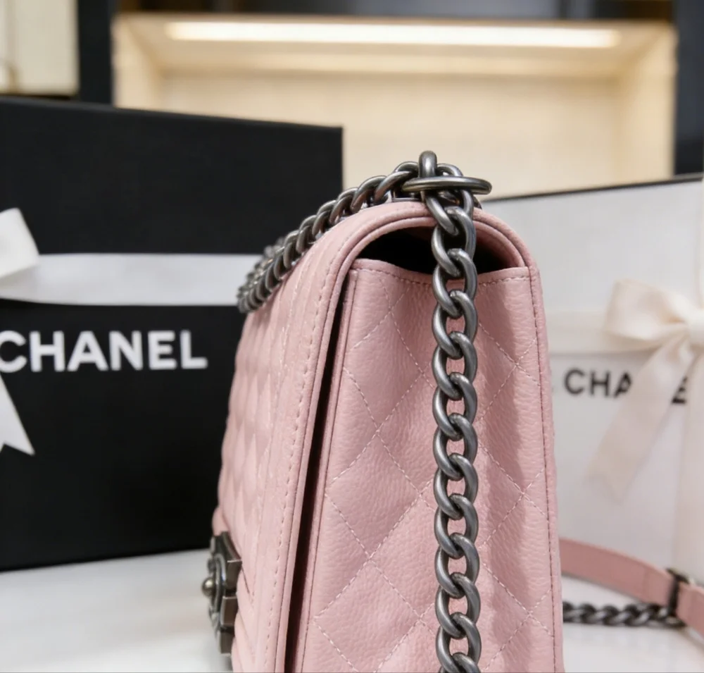 <AUTHENTIC>Chanel Medium Flap Bagin Light Pink - Picture 2 of 6